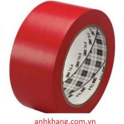 Băng keo dán nền 3M 764 màu đỏ, 3M Red Vinyl Tape 764