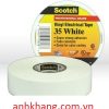 3M 35 19mmx20.1m - Băng keo điện (Trắng) 3M ScotchVinyl Electrical Tape 35 White