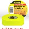 3M 35 19mmx20.1m - Băng keo điện (Vàng) 3M ScotchVinyl Electrical Tape 35 Yellow