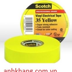 3M 35 19mmx20.1m - Băng keo điện (Vàng) 3M ScotchVinyl Electrical Tape 35 Yellow