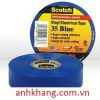 3M 35 19mmx20.1m - Băng keo điện (Xanh Blue) 3M ScotchVinyl Electrical Tape 35 Blue